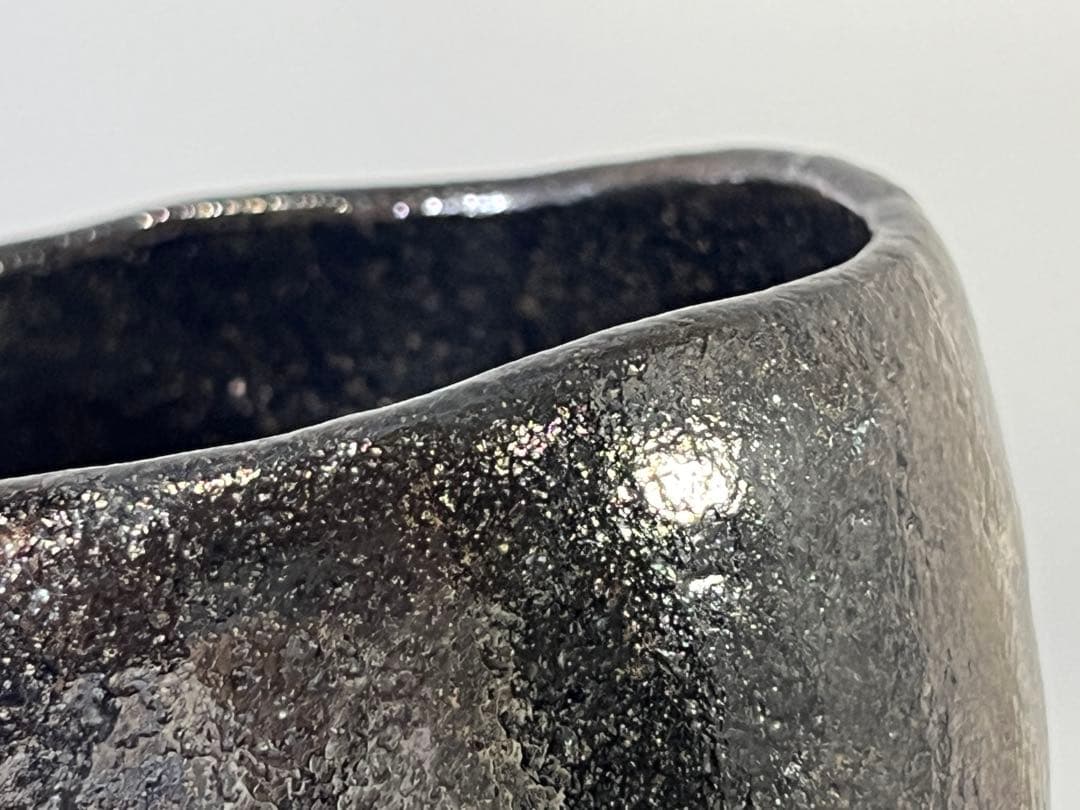 DT754 茶道具 久楽黒茶碗