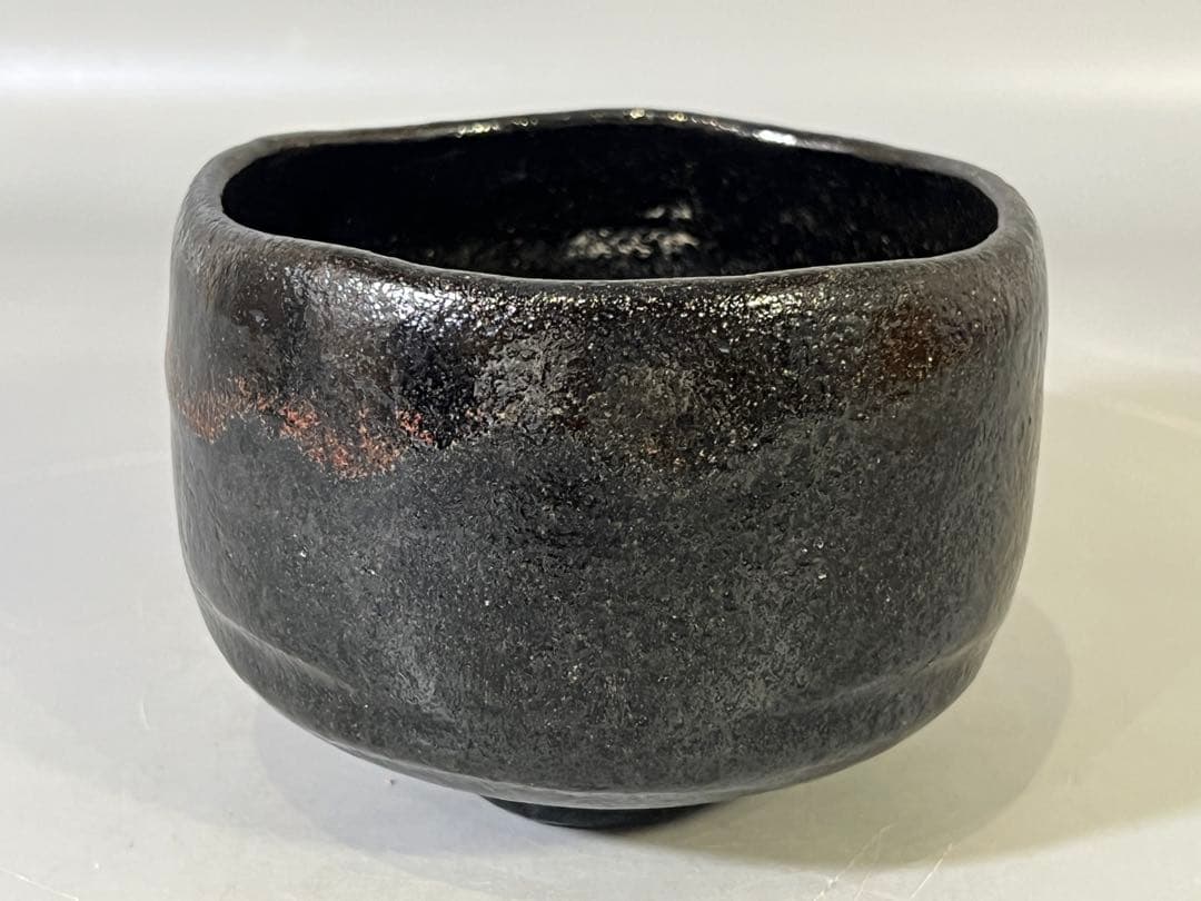 DT754 茶道具 久楽黒茶碗