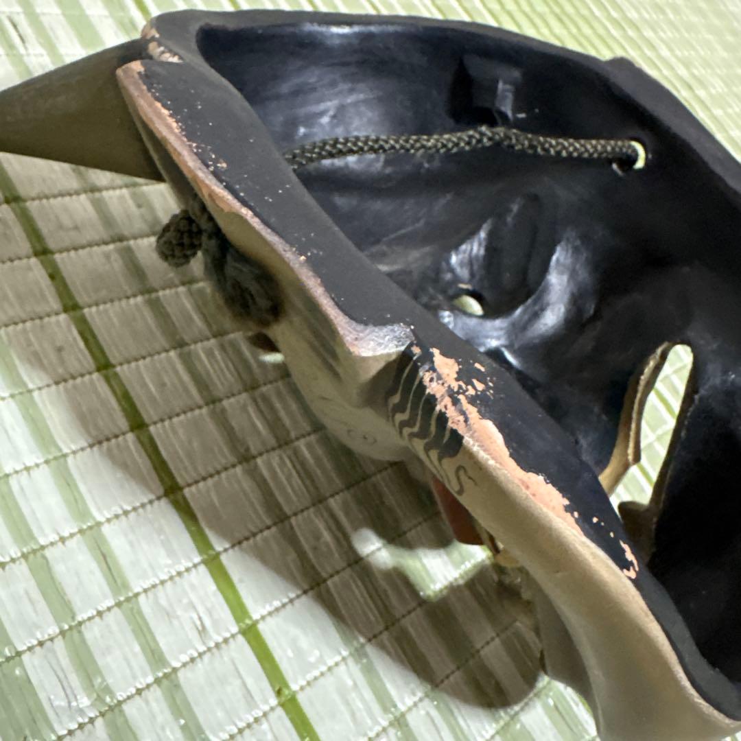 お面　能面　般若　鬼　はんにゃ　静岳作　伝統工芸　神楽面　壁掛け　置物　角