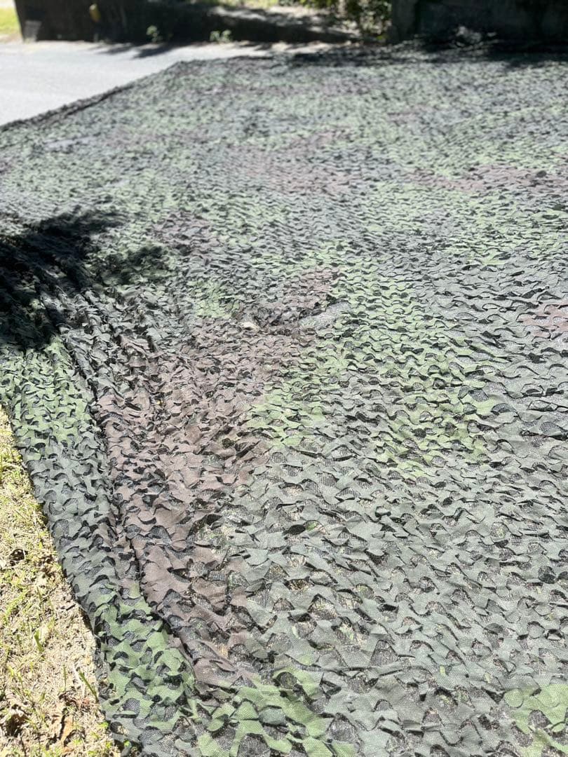 米軍　実物　カモフラージュネット　偽装ネット　② カバー付き　送料無料