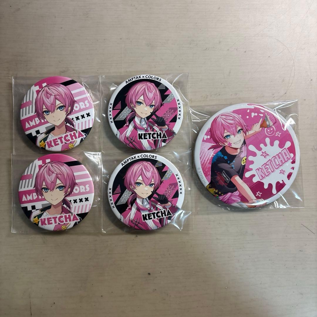 AMPTAK×COLORS けちゃ 缶バッジ（2枚目追加）