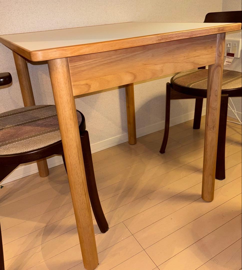 【エンゼルさん専用】無印良品 木製テーブル 70×70cm メラミン天板
