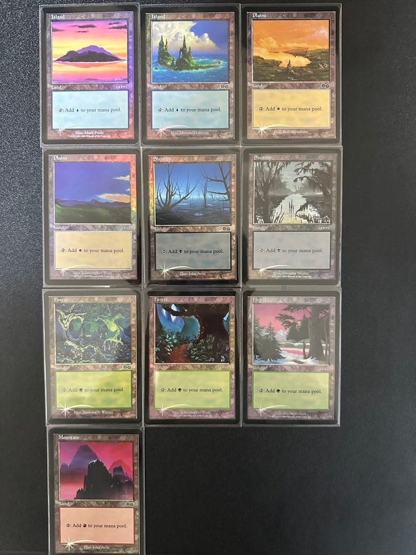 【MTG】アリーナfoilランド(NM)　まとめ売り10枚