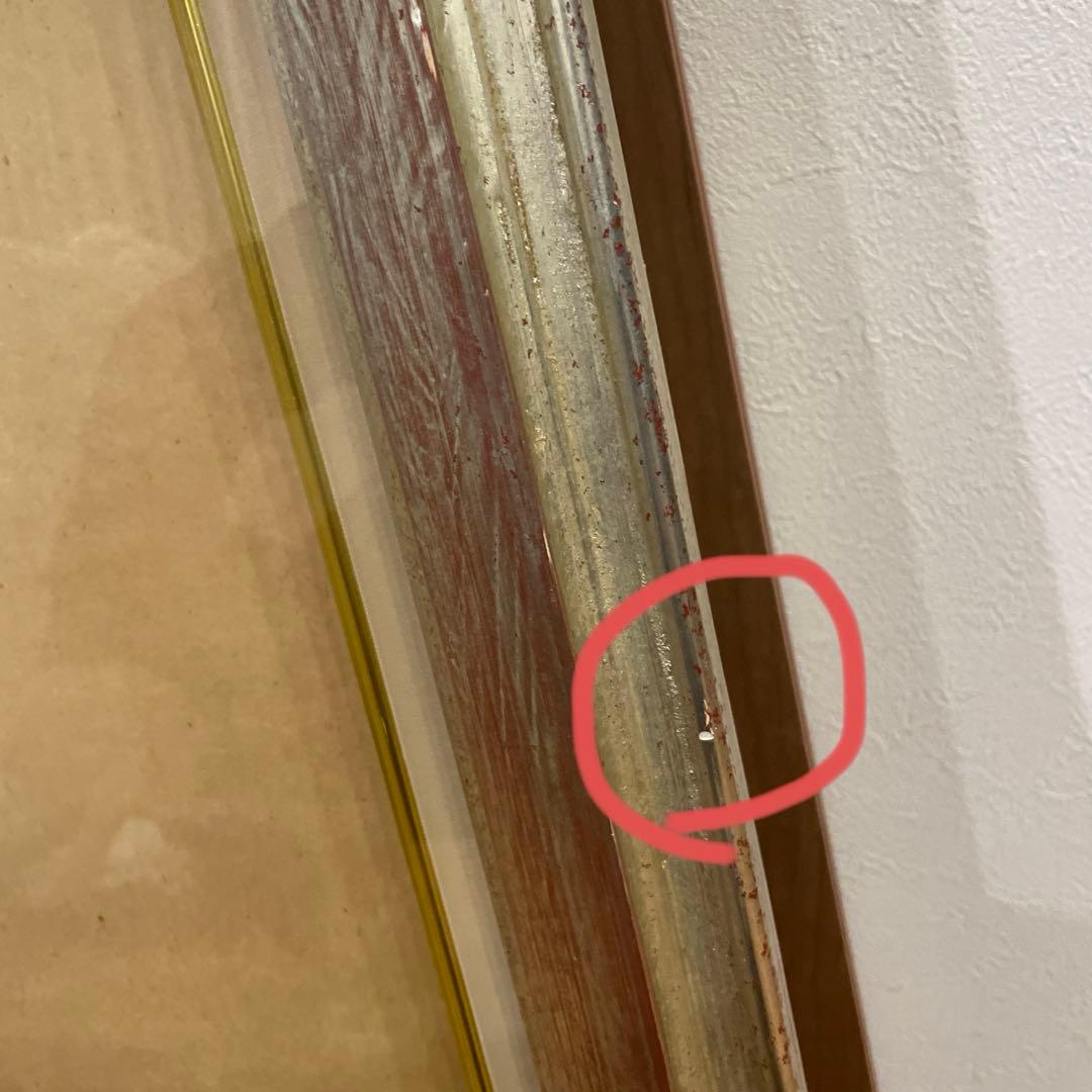 アンティーク　油彩額縁　Ｆ15 ガラス