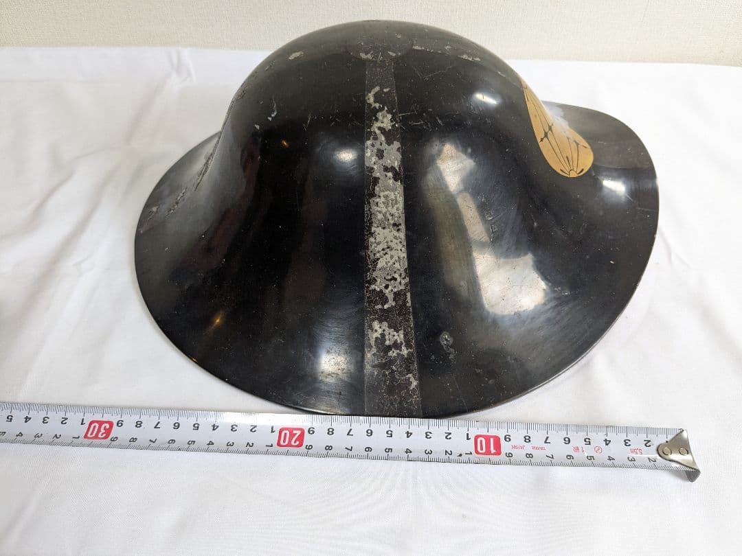 陣笠 木製 三ツ割菊 武士防具 ヴィンテージ