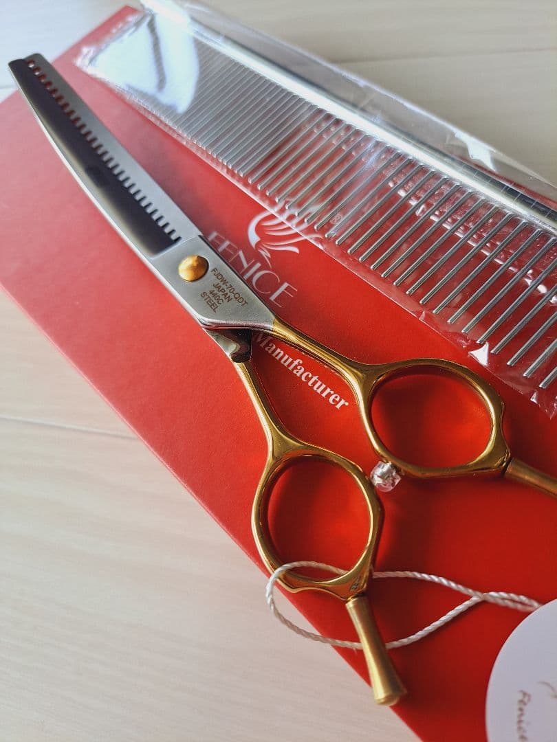 新品★フェニーチェ 7in カーブセニングシザー★トリミングシザー