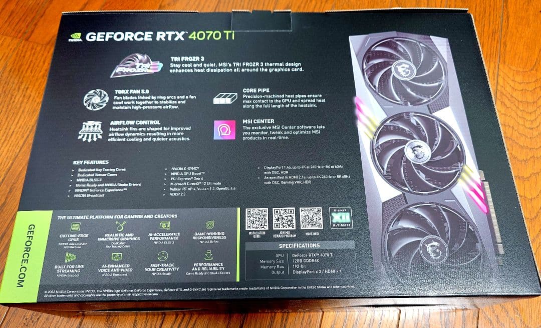 ★美品★ MSI RTX4070ti Gaming X Trio