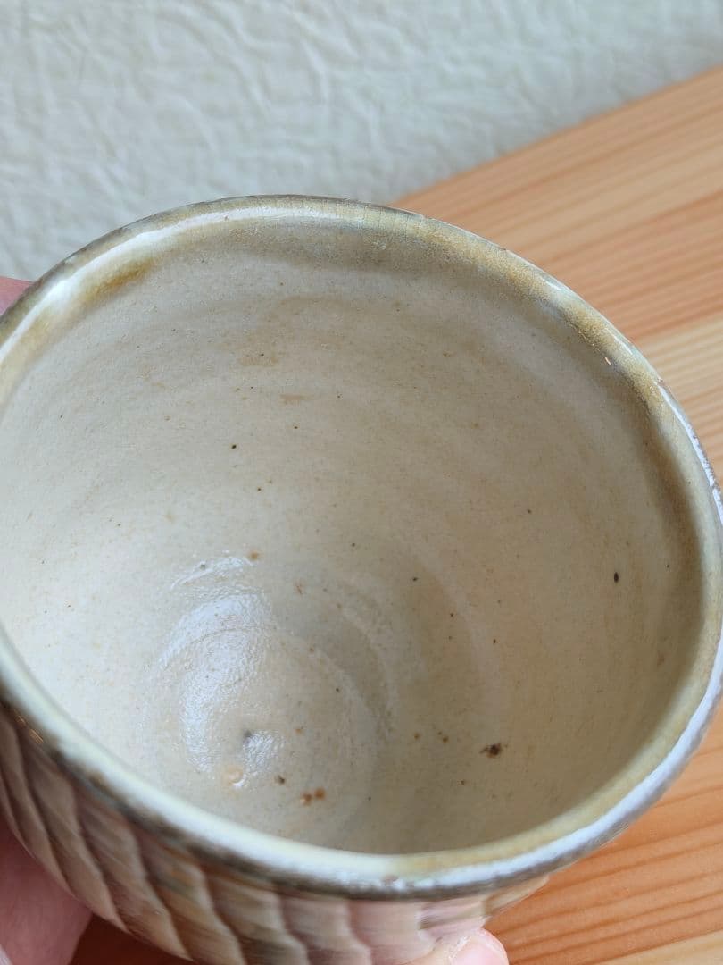 小鹿田焼 坂本茂木　刷毛目 湯呑 　民藝