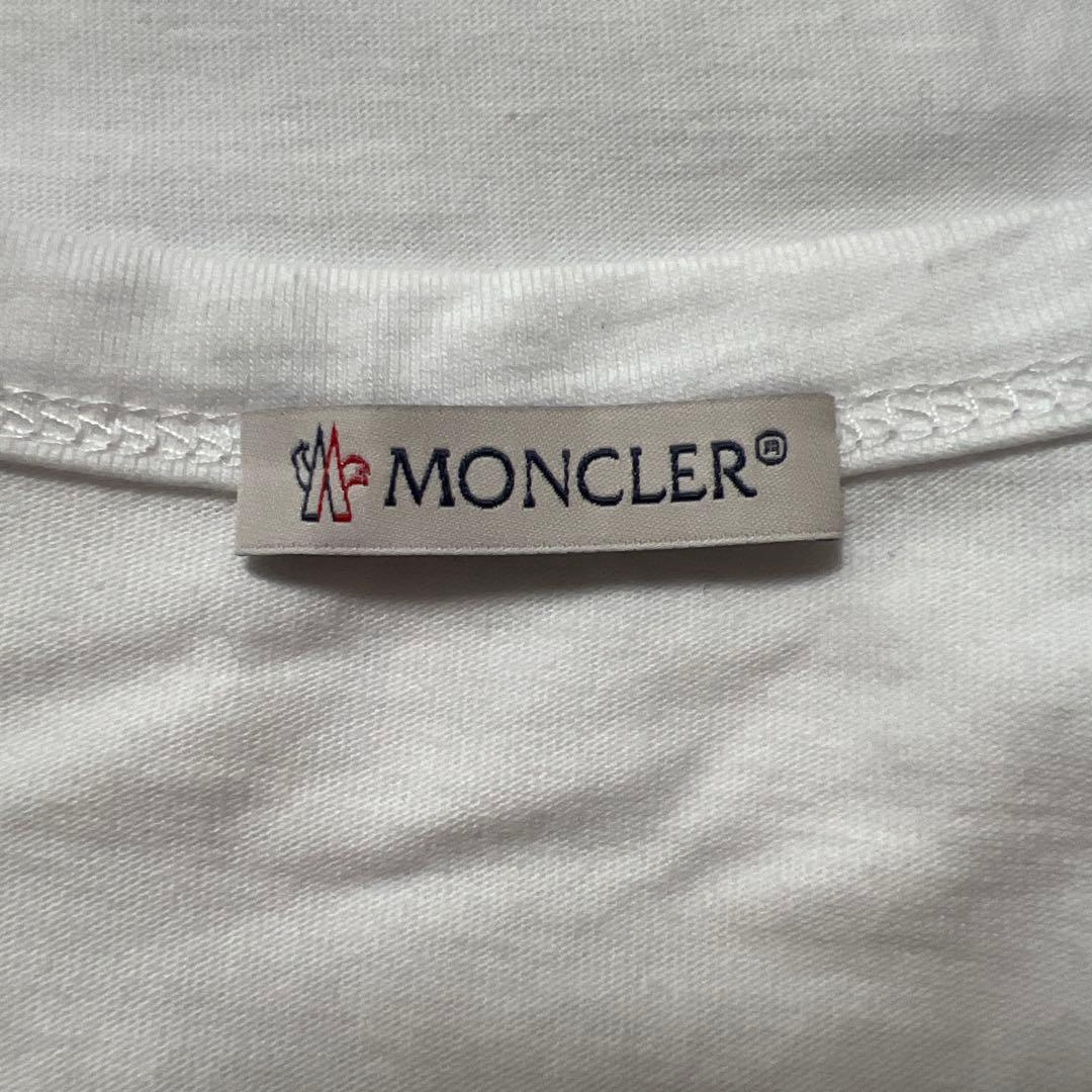 MONCLER モンクレール ダブルロゴワッペン 半袖Tシャツ XXL ホワイト