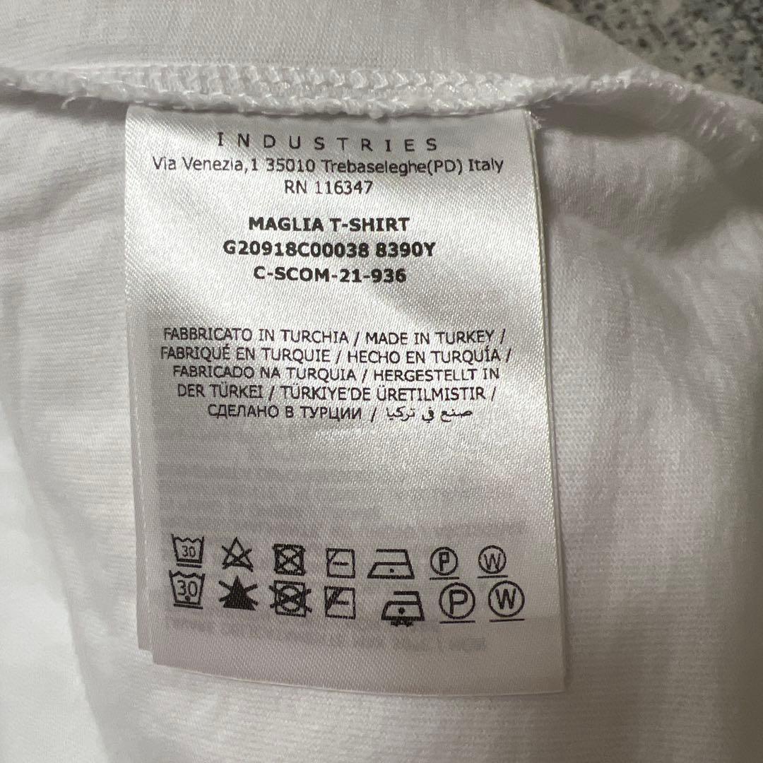 MONCLER モンクレール ダブルロゴワッペン 半袖Tシャツ XXL ホワイト