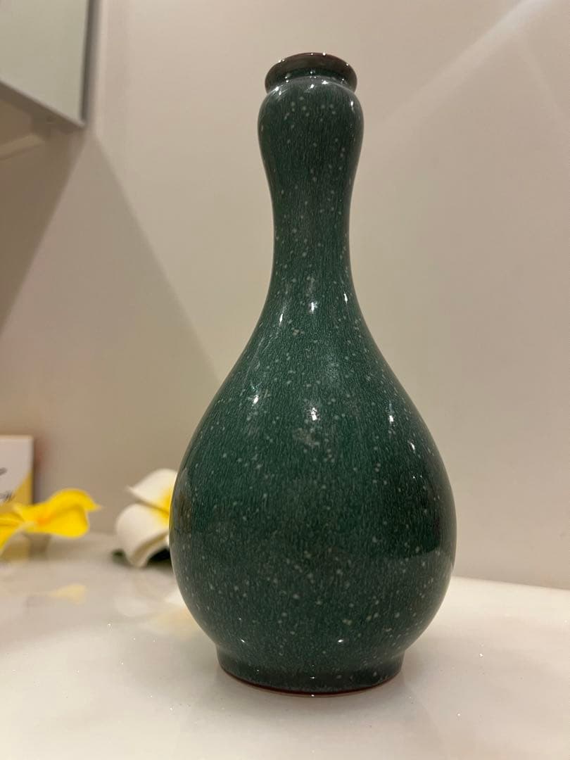 中国明清朝 の鈞窯瓶　中国骨董　古美術　唐物　中国美術品　青磁 ★ 江戸骨董