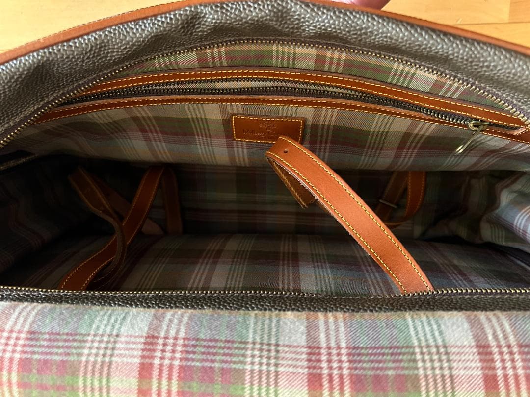 Mulberryマルベリー　シボ革　レザー　トラベルバック　イタリア製