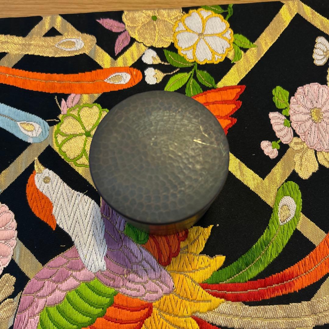 富貴堂　茶筒　鎚起銅器　燕産