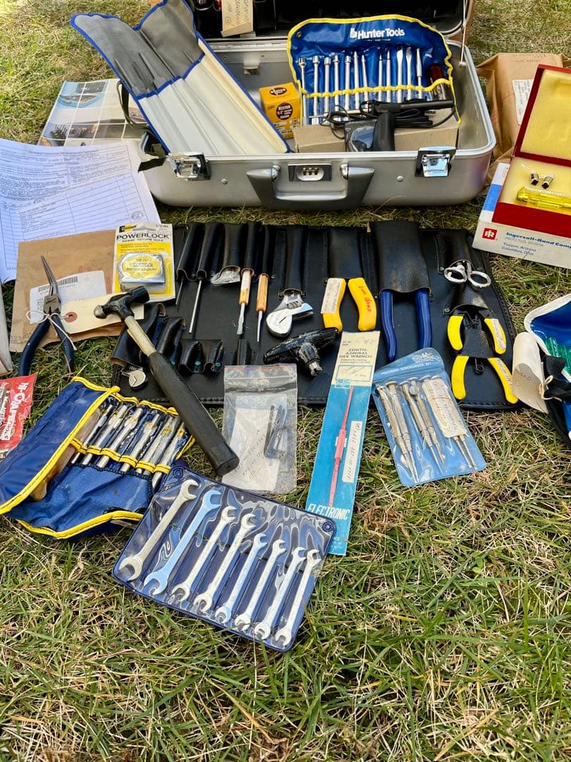 米軍放出未使用品 希少品 ゼロハリケース入り ビンテージ整備ツールキット木箱付き