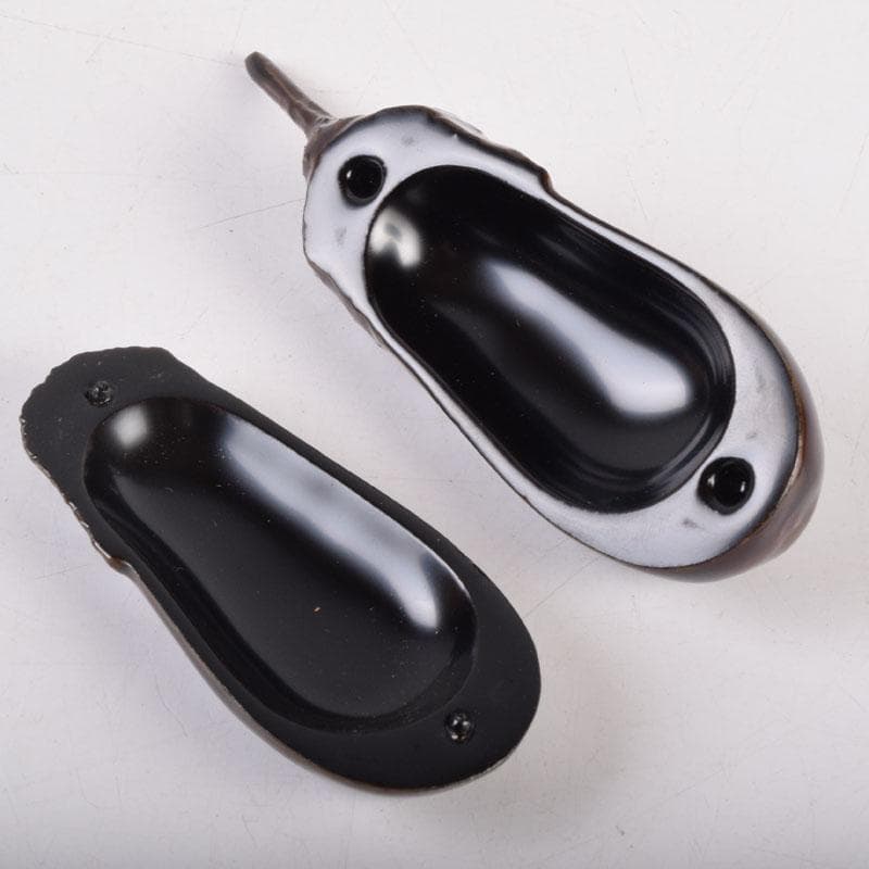 茶道具　山中塗　中村宗悦作　茄子　香合　共布共箱　V　8422