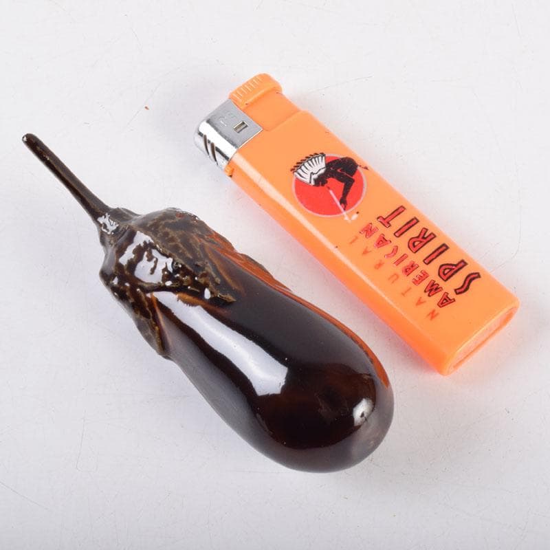 茶道具　山中塗　中村宗悦作　茄子　香合　共布共箱　V　8422