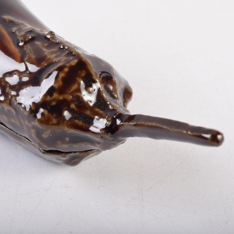 茶道具　山中塗　中村宗悦作　茄子　香合　共布共箱　V　8422