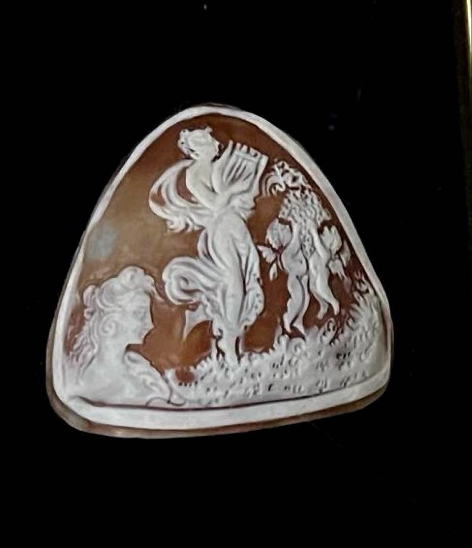 Giuseppe Liverino作 カメオ額装1962年製 A42