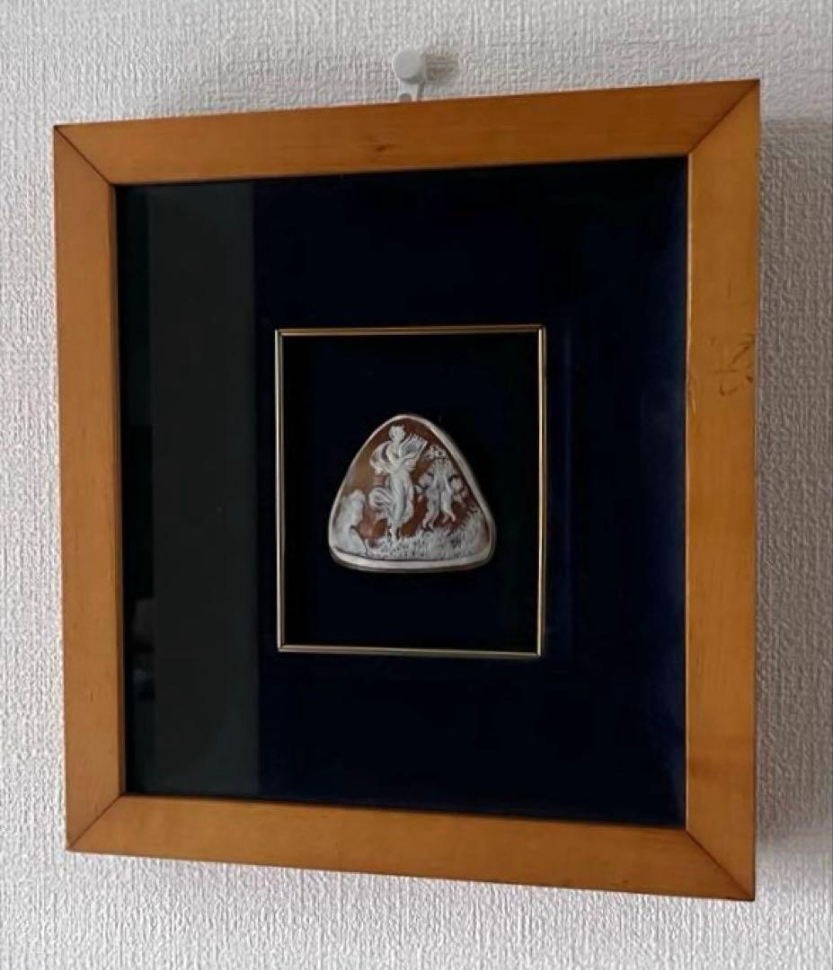 Giuseppe Liverino作 カメオ額装1962年製 A42