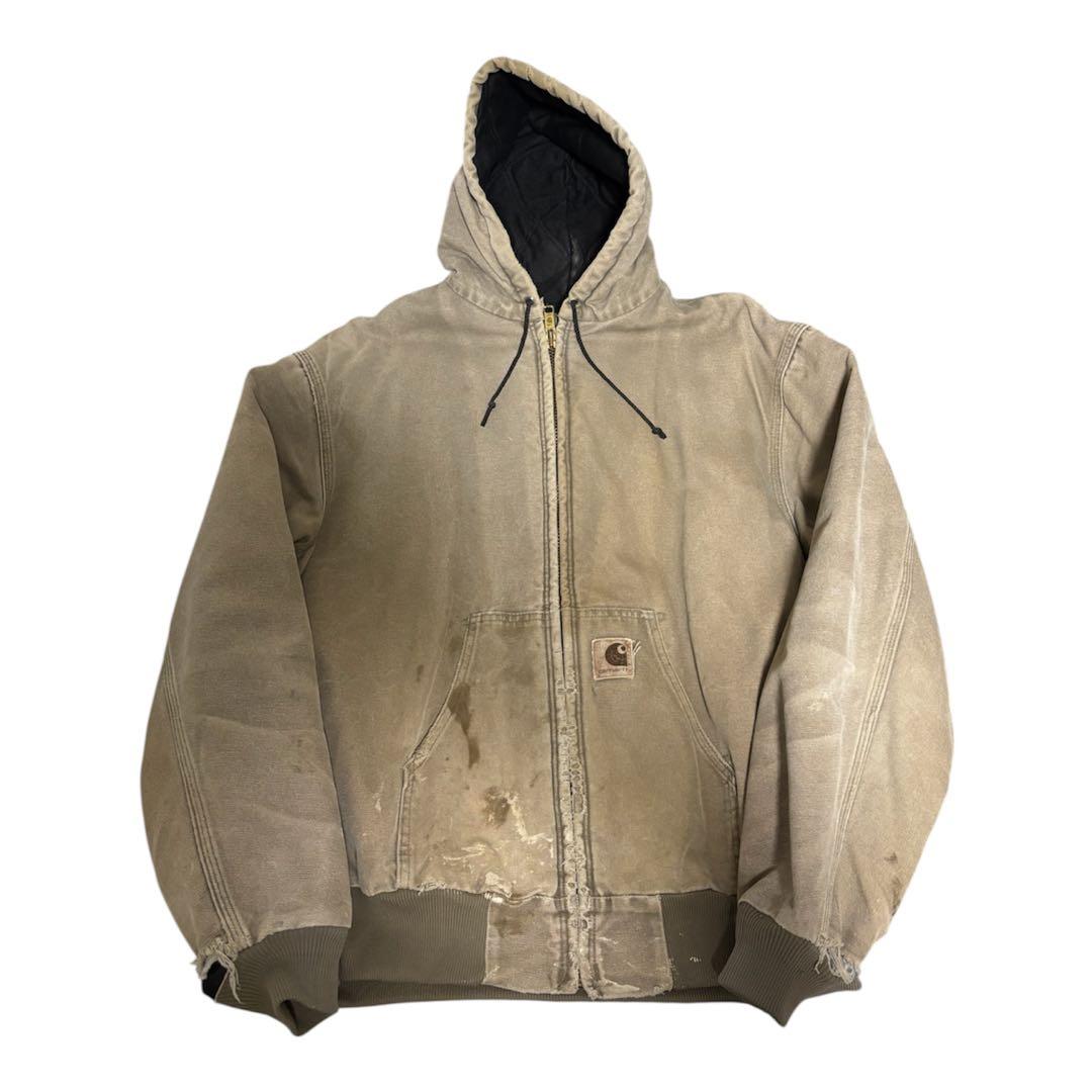 鬼フェード　ボロ　Carhart アクティブジャケット　希少サイズM