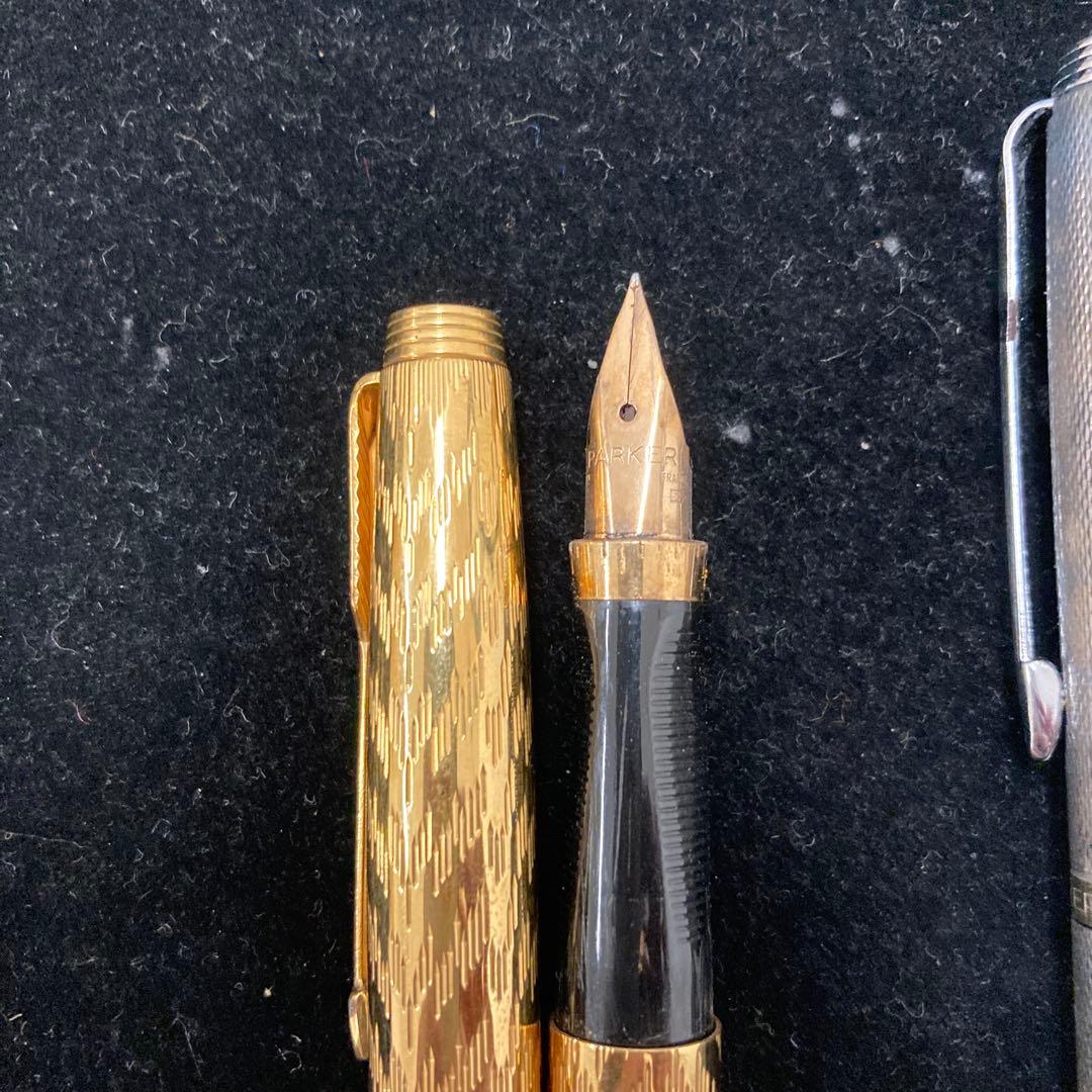 d*9様 パーカー 万年筆 3点おまとめ ペン先14K 14金