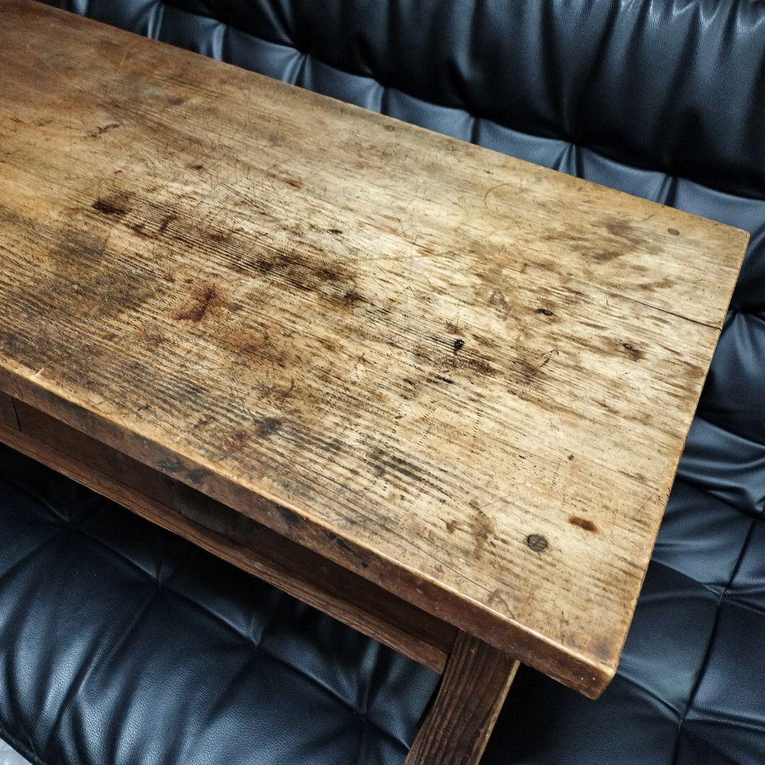 アンティーク 机 一枚板 レトロ 古道具