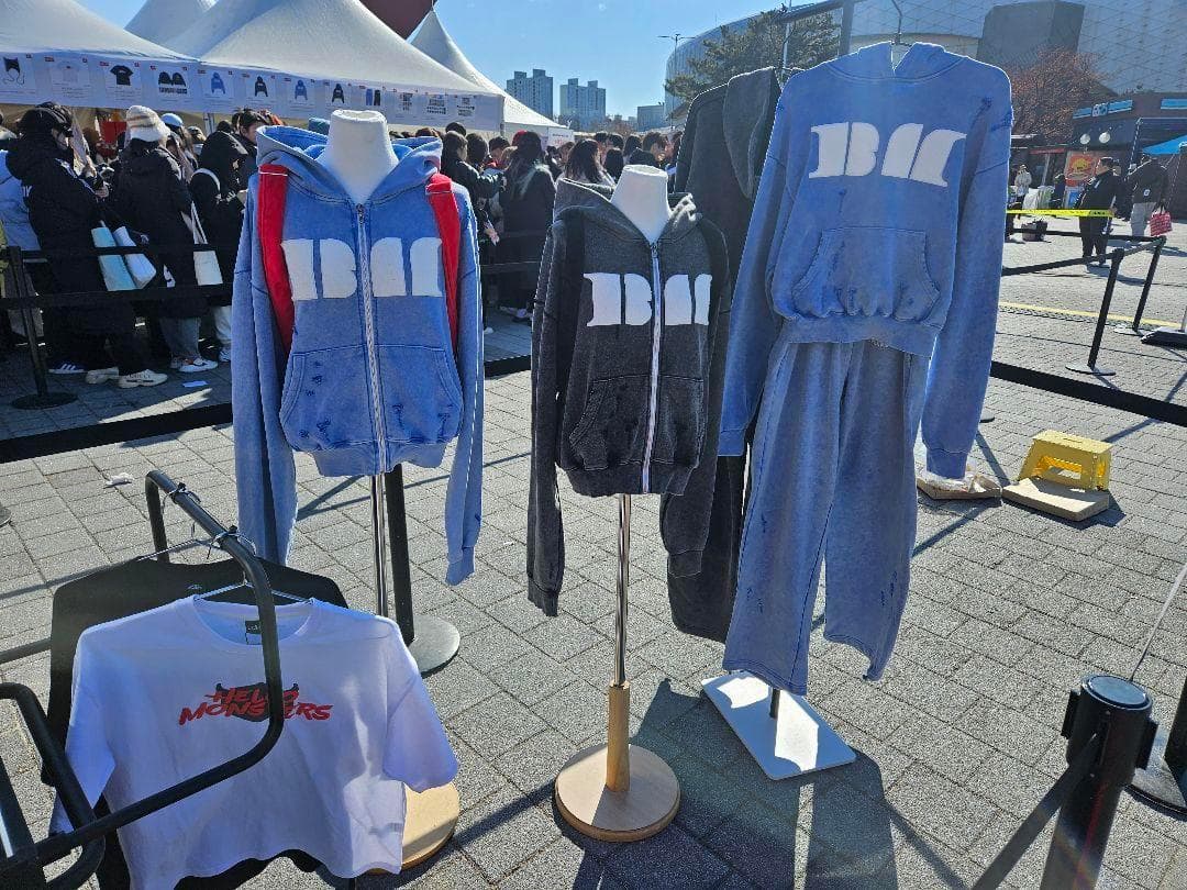 M スウェット フーディ babymonster チャコール ソウルコン パンツ