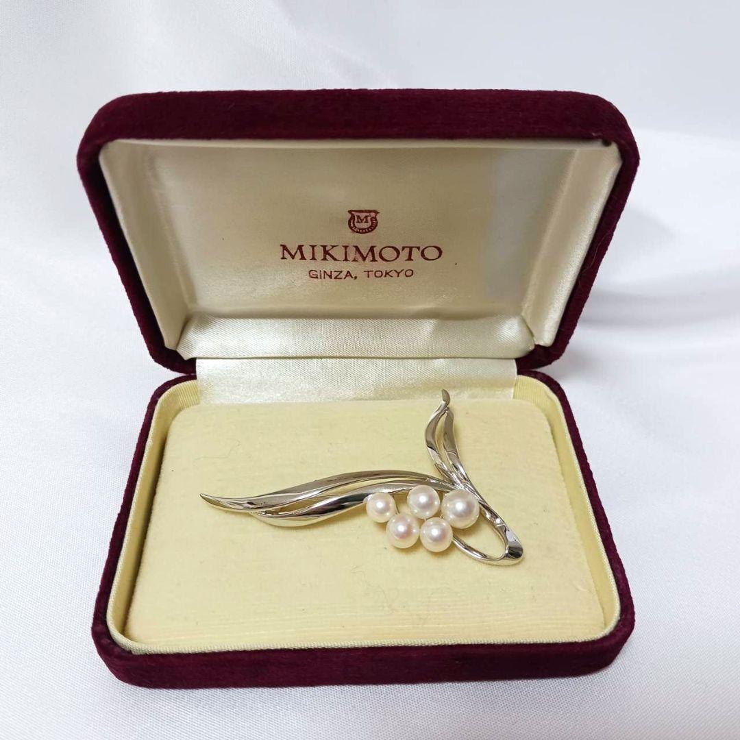 Akkochan様✨MIKIMOTO ブローチ パール リボンフォーマル SV