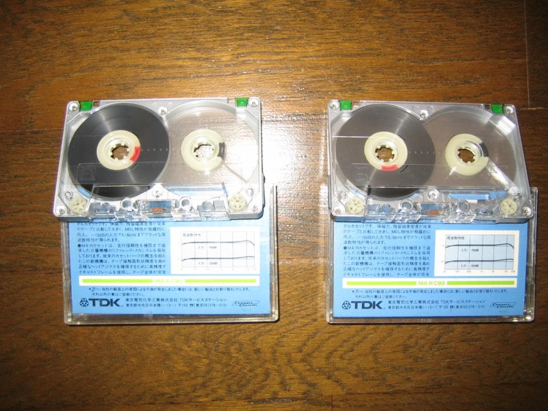 更に再値下します。TDK 　高級メタルカセットテープ　MA-R   C90　２巻