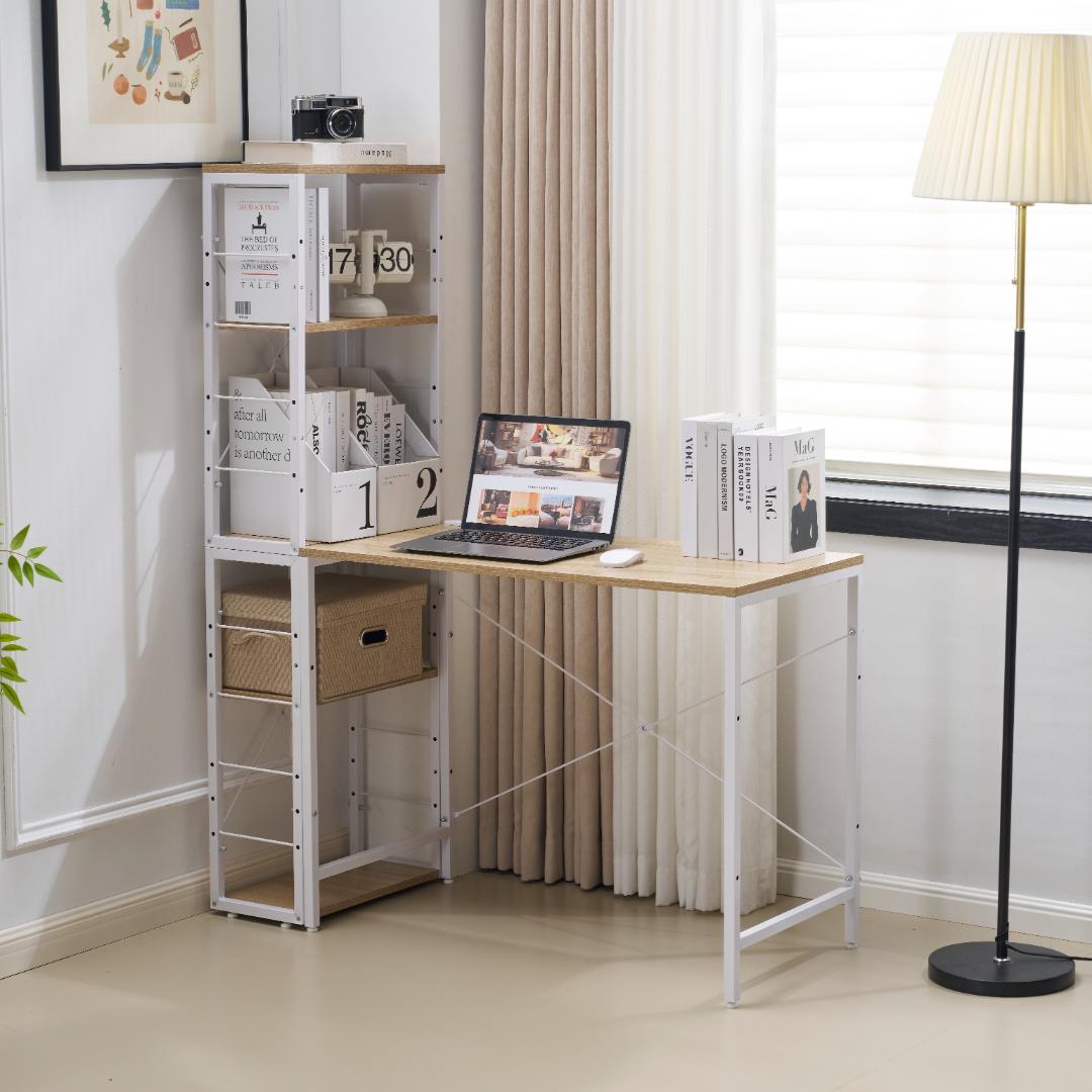 【新品】 一体分離多用デスク パソコンデスク ラック付き