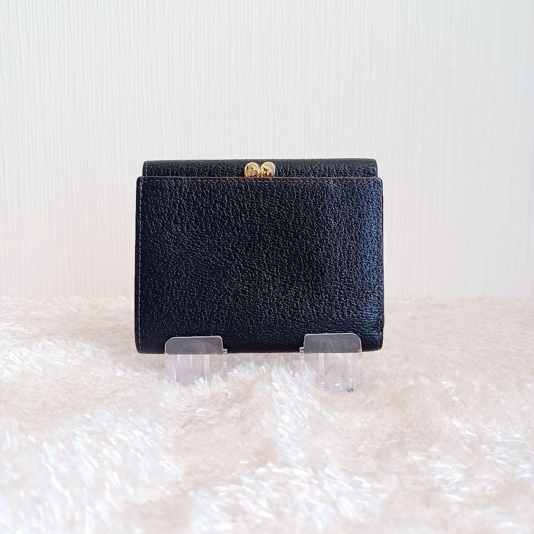 ✨極美品✨vivienne westwood　三つ折り　オーブ　ガマ口　ブラック