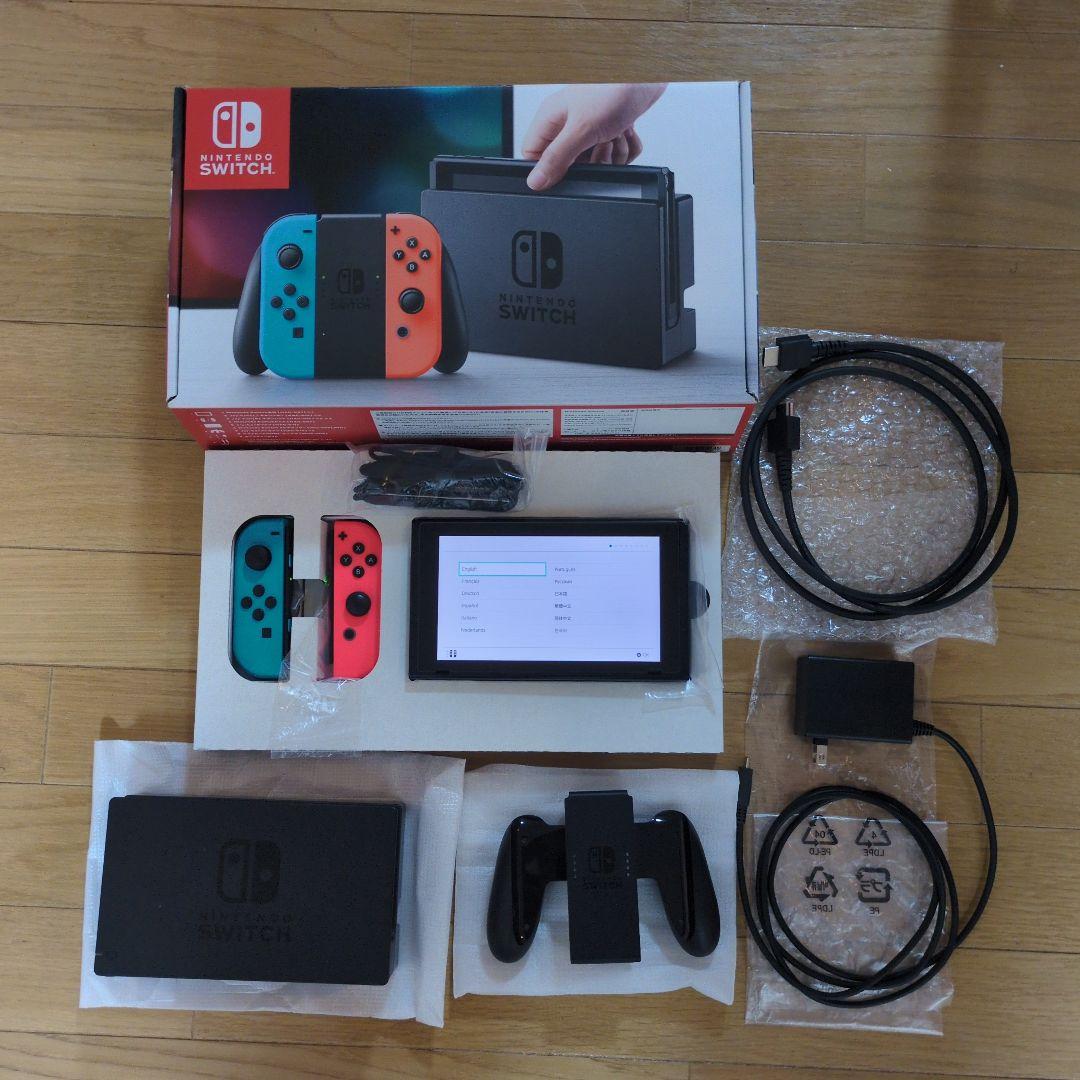 ★付属品完備 Nintendo Switch ネオンブルー/ネオンレッド 本体