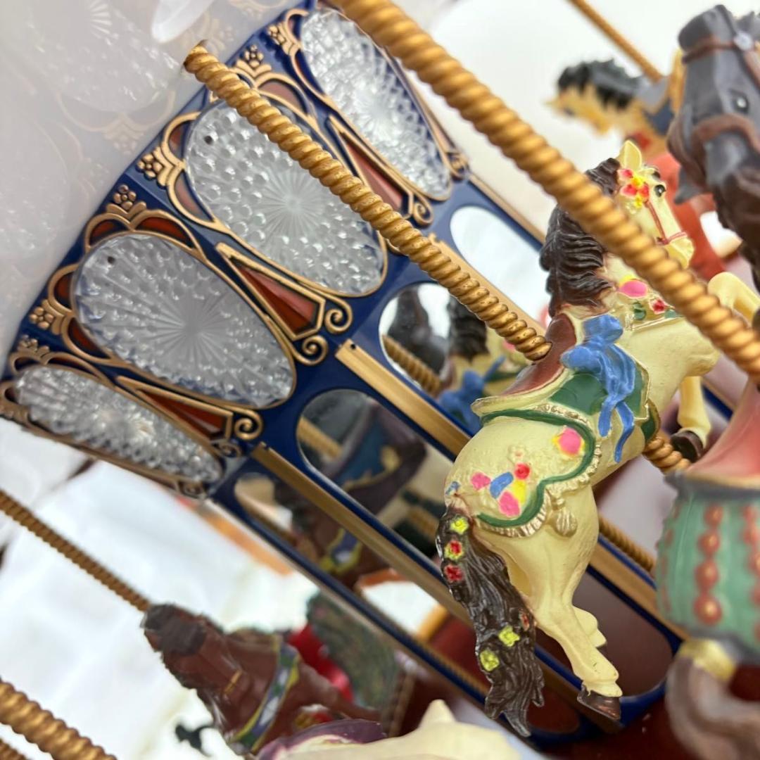 ミスタークリスマス メリーゴーランド 大型 Christmas オルゴール 回転