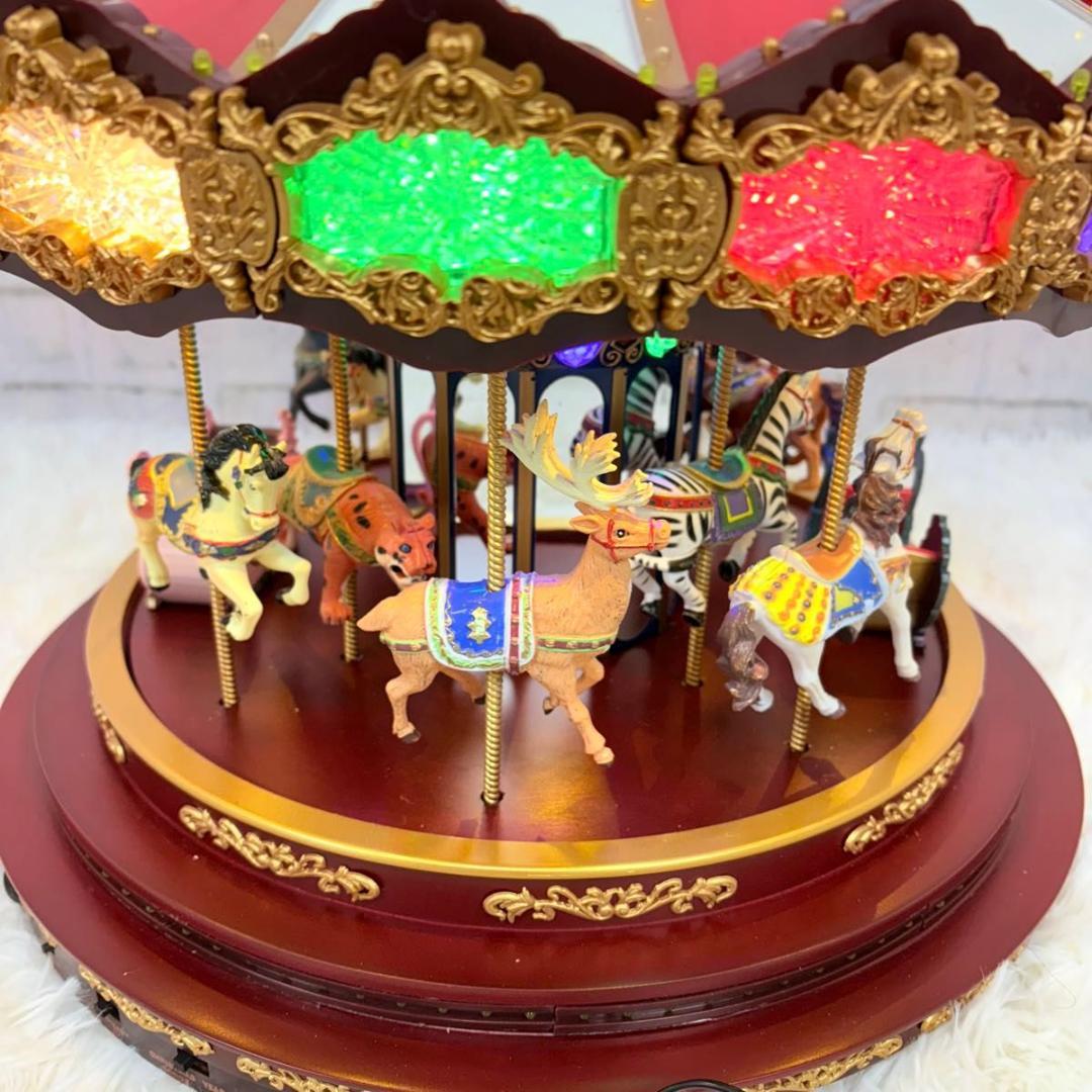 ミスタークリスマス メリーゴーランド 大型 Christmas オルゴール 回転