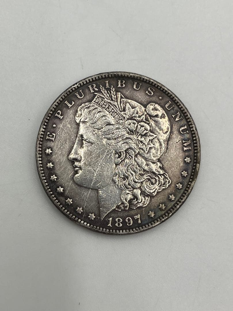 アメリカ　モルガン　1897年　1ドル銀貨　26.7g イーグル銀貨