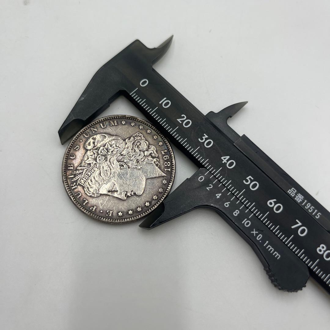 アメリカ　モルガン　1897年　1ドル銀貨　26.7g イーグル銀貨