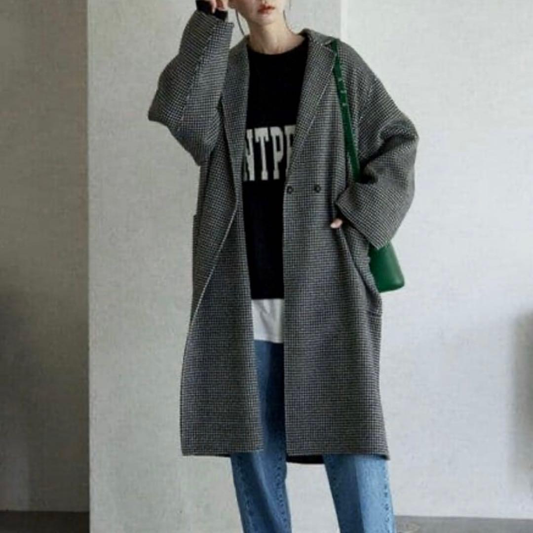 近年✨SLOBE IENA HAMILTON ダブルフェイスウールロングコート