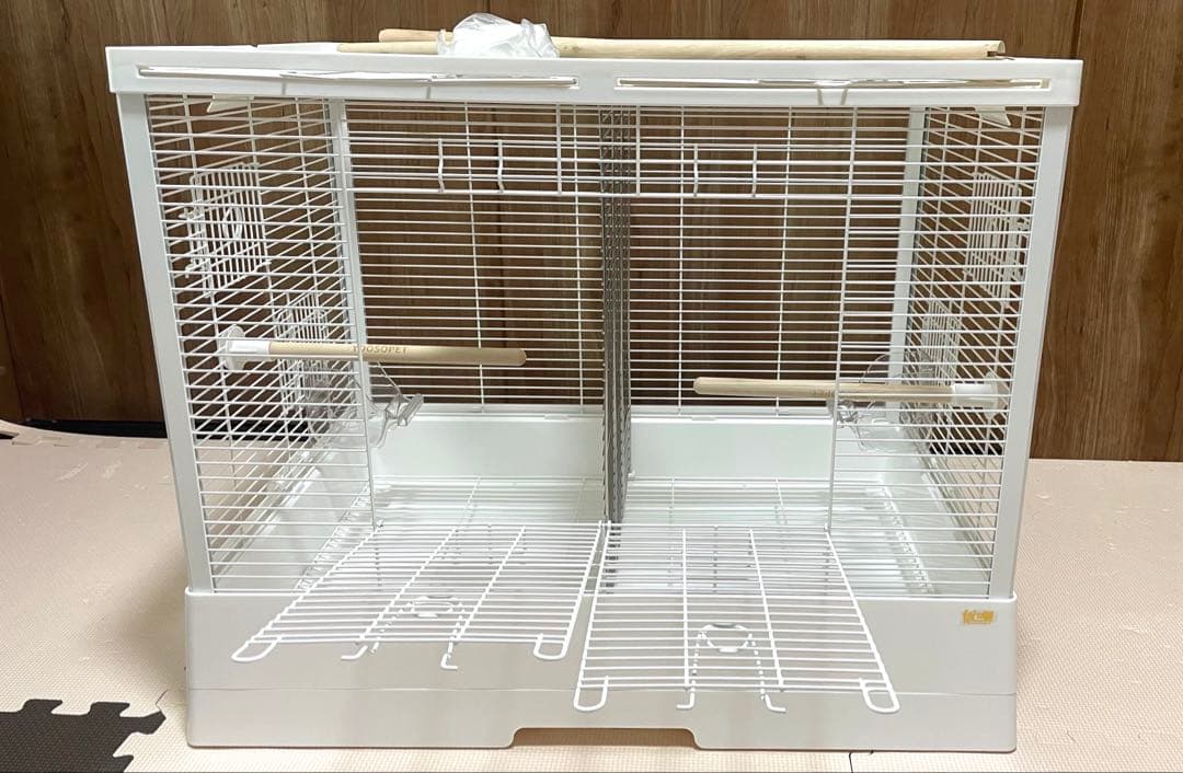 仕切り付き鳥かご　多頭飼い用バードゲージ