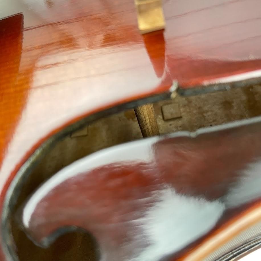 極美品●鈴木バイオリン● No.19 4/4 1960-70年製 青ラベル 極虎