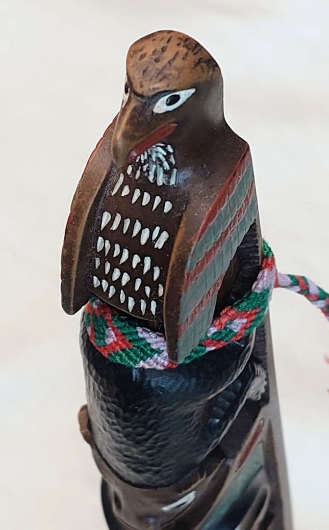 トーテムポール 鷲＆ビーバー BOMA 社製 手塗り