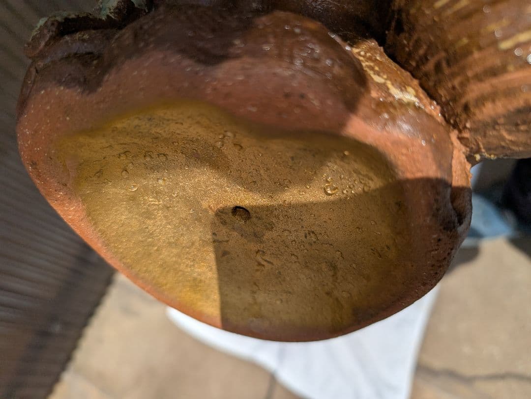 信楽焼開運、狸の置物 約23.5cmビンテージ