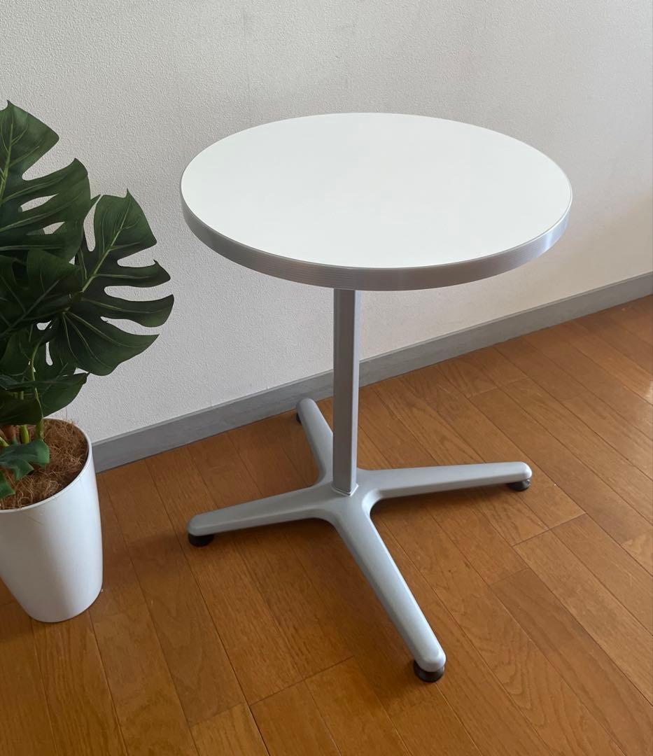 オカムラ Alt Cafeサイドテーブル　シンプルモダン ミニデスク　美品　白