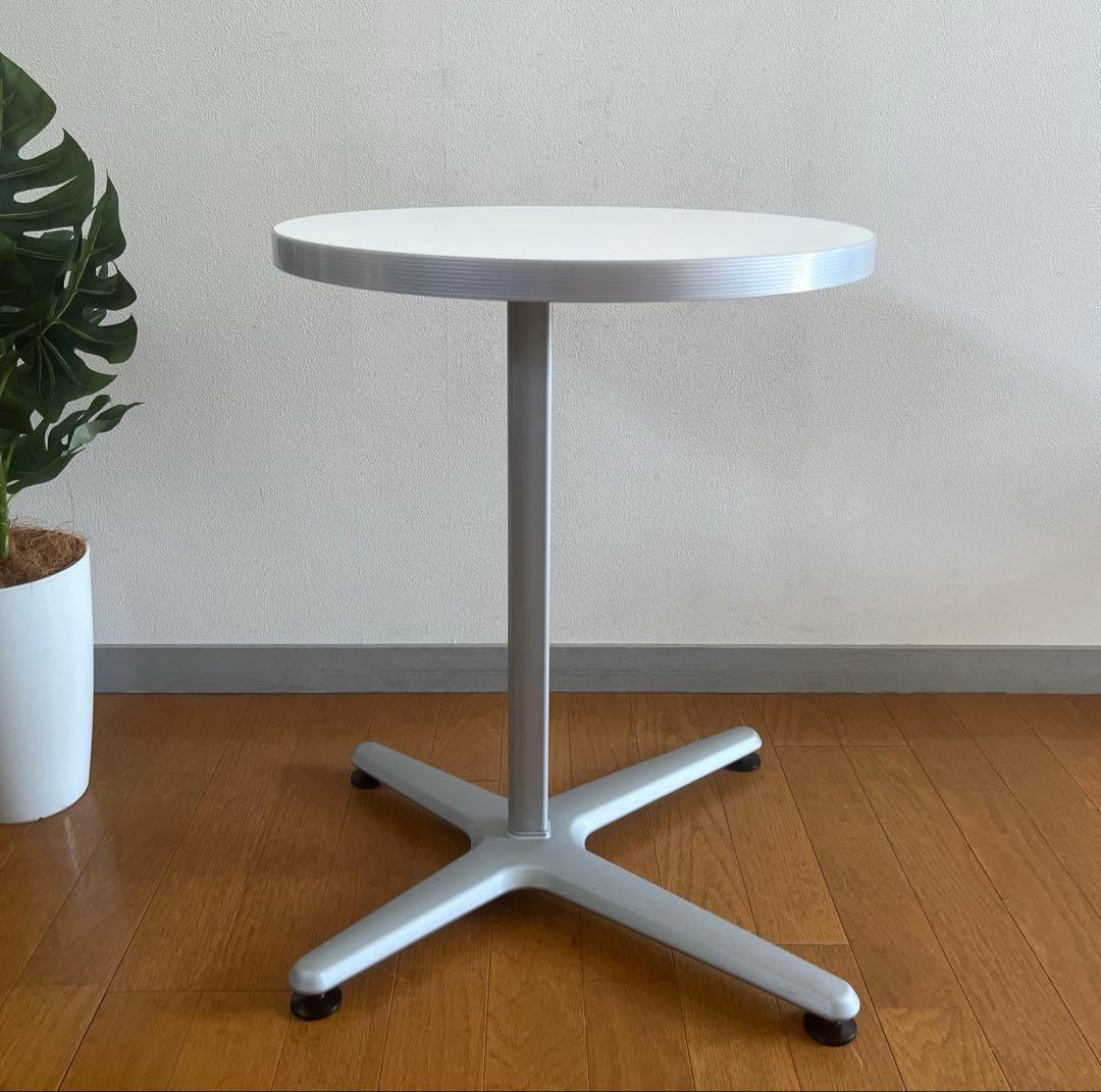 オカムラ Alt Cafeサイドテーブル　シンプルモダン ミニデスク　美品　白