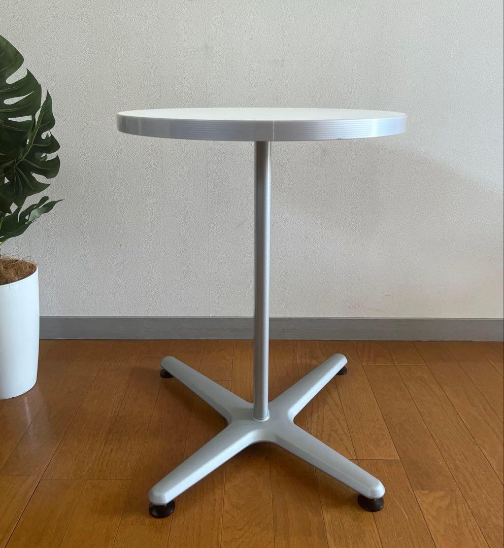 オカムラ Alt Cafeサイドテーブル　シンプルモダン ミニデスク　美品　白
