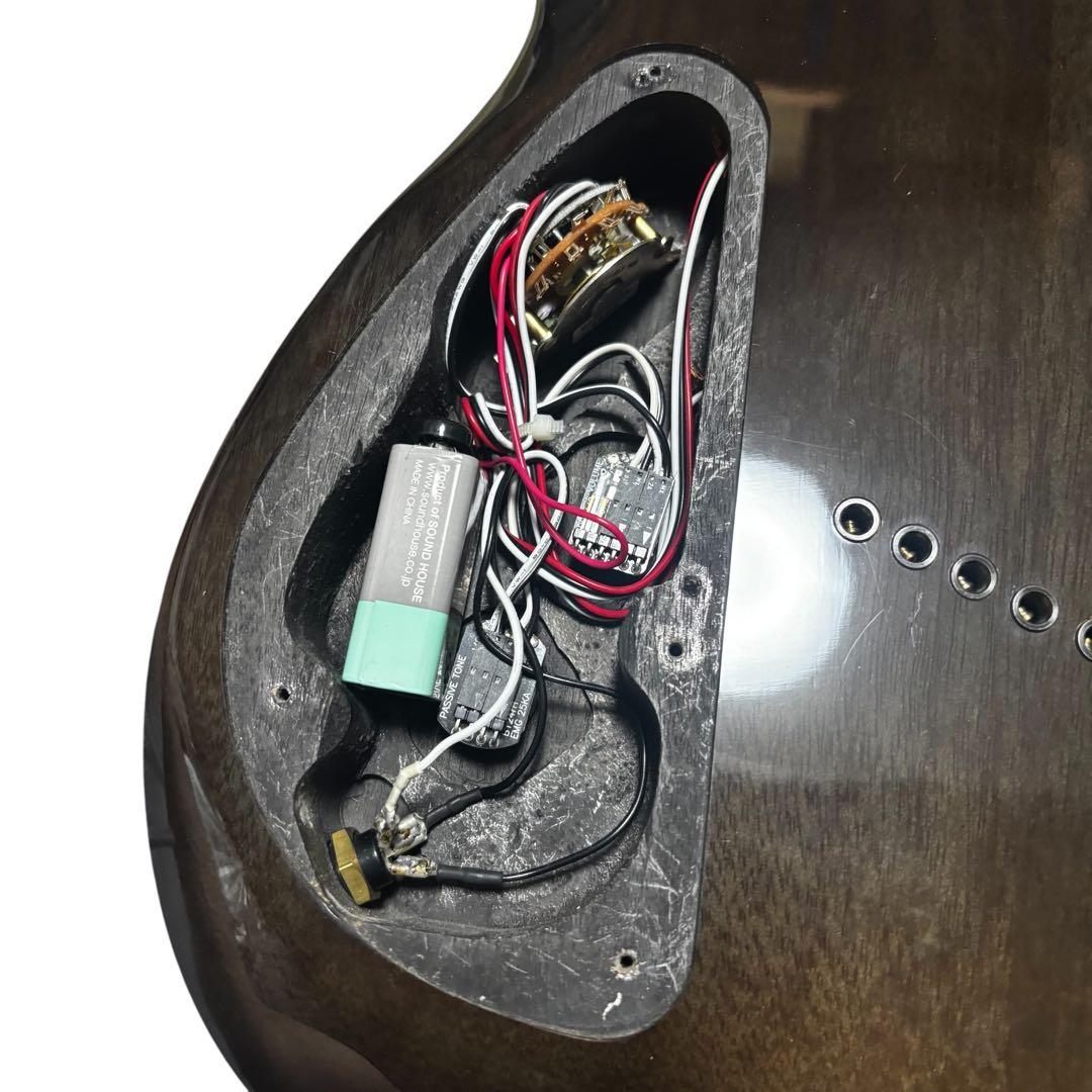 Legator 7弦　エレキギター　EMG搭載　杢目　メタル　アクティブ