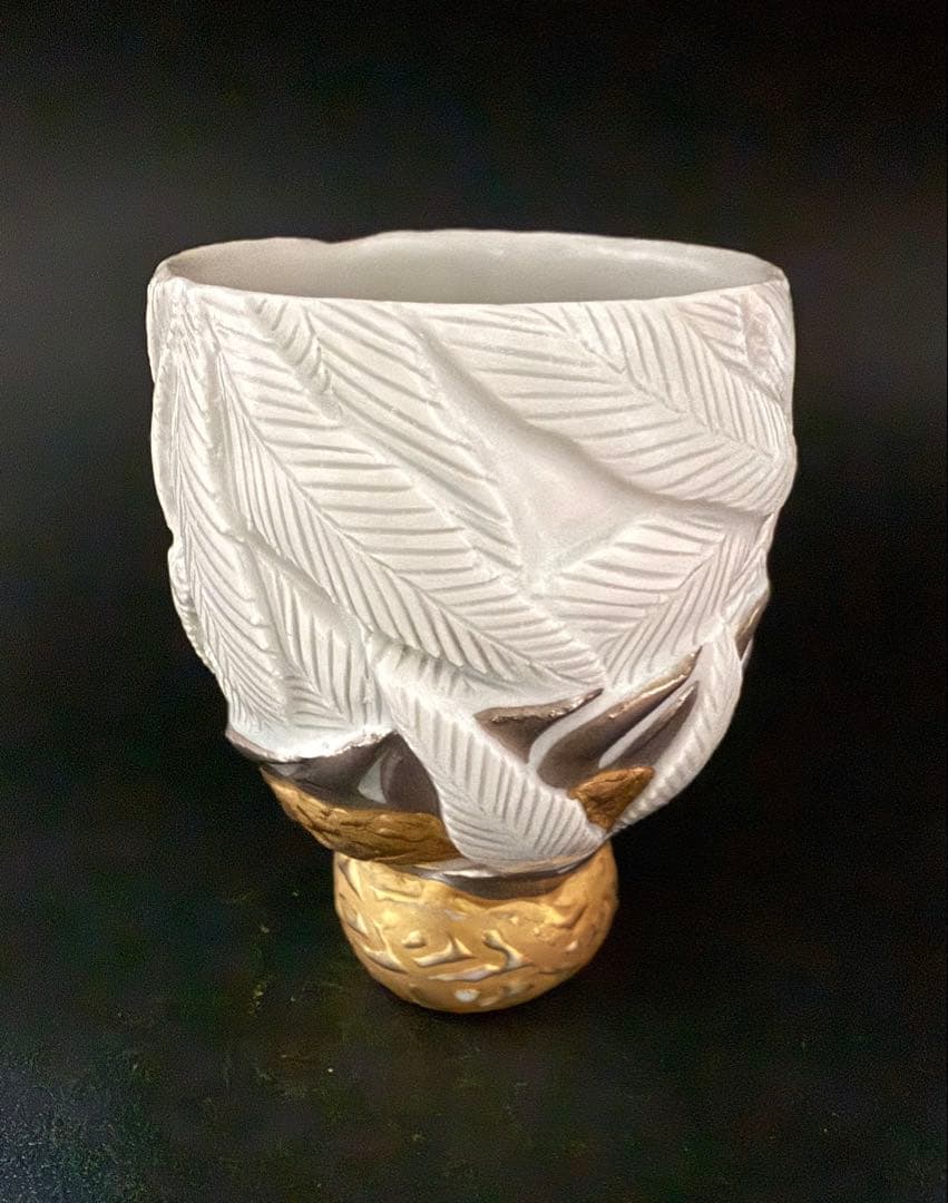 植葉香澄　龍盃　共箱、共布、栞　ぐい呑