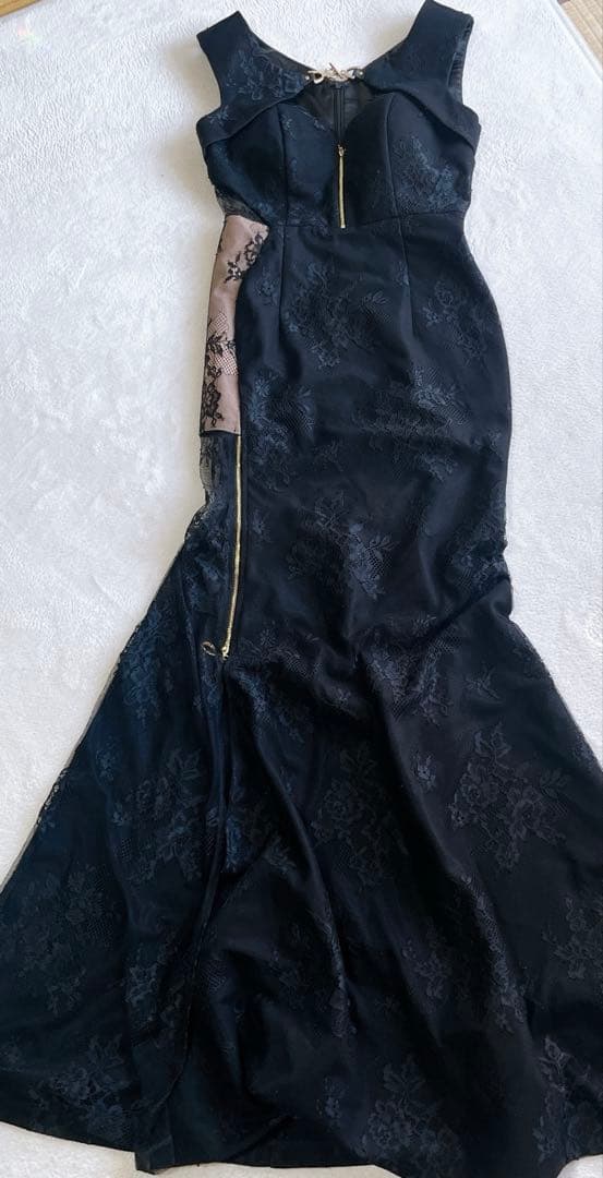 美品✨ロールブドフルール◇サイドスリット ロングドレス キャバ ラウンジ ナイト