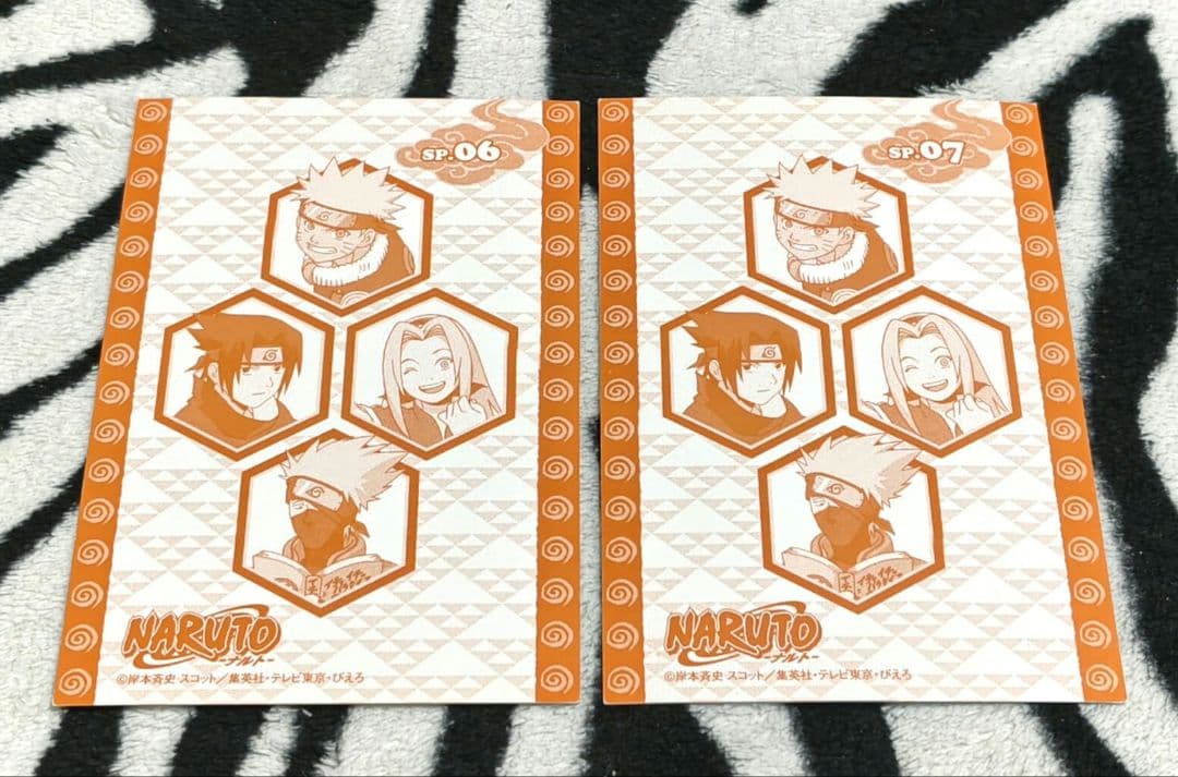 NARUTO ブロマイドカード 2種 うみのイルカ(SP.06) 白(SP07)