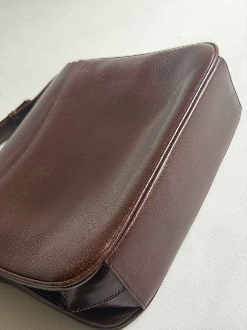 GUCCI ショルダー レザー ブラウン ヴィンテージ
