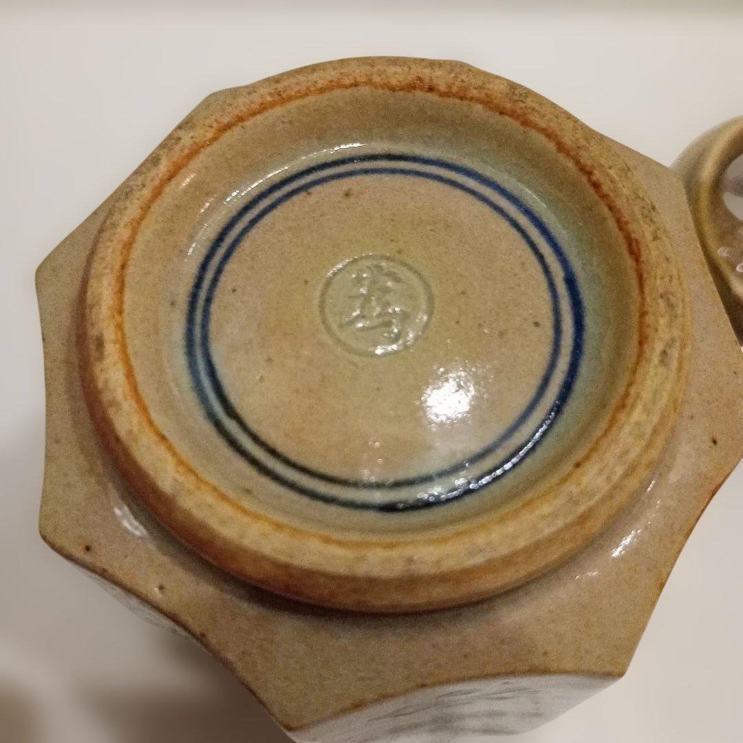 香爐　　松本為作視　花柄八角形